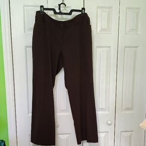 Lane Bryant Dark Brown Flare Pants